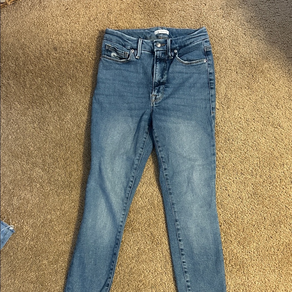 Good American Classic Blue Skinny Jeans
